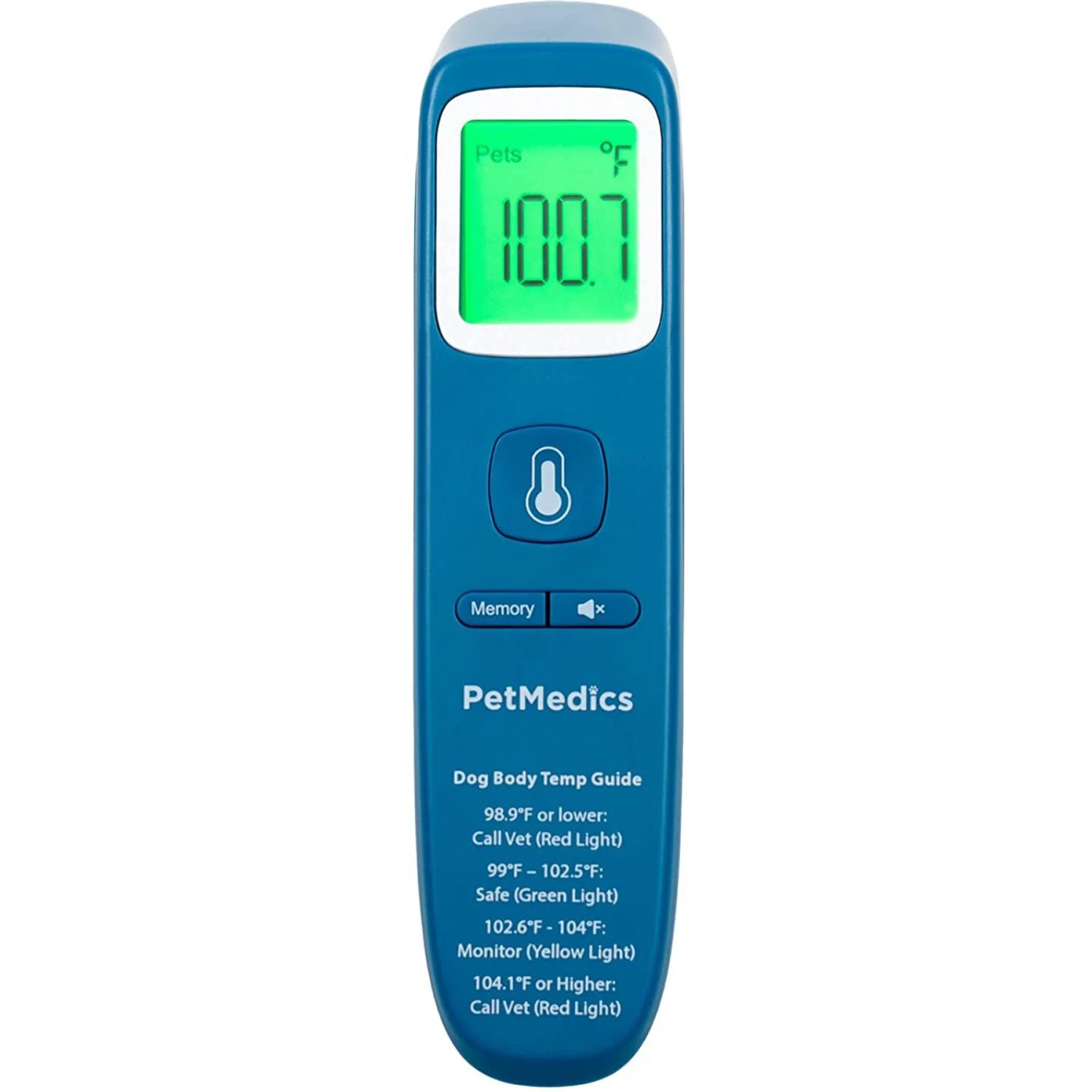 PetMedics Non-Contact Dog Thermometer, Blue
