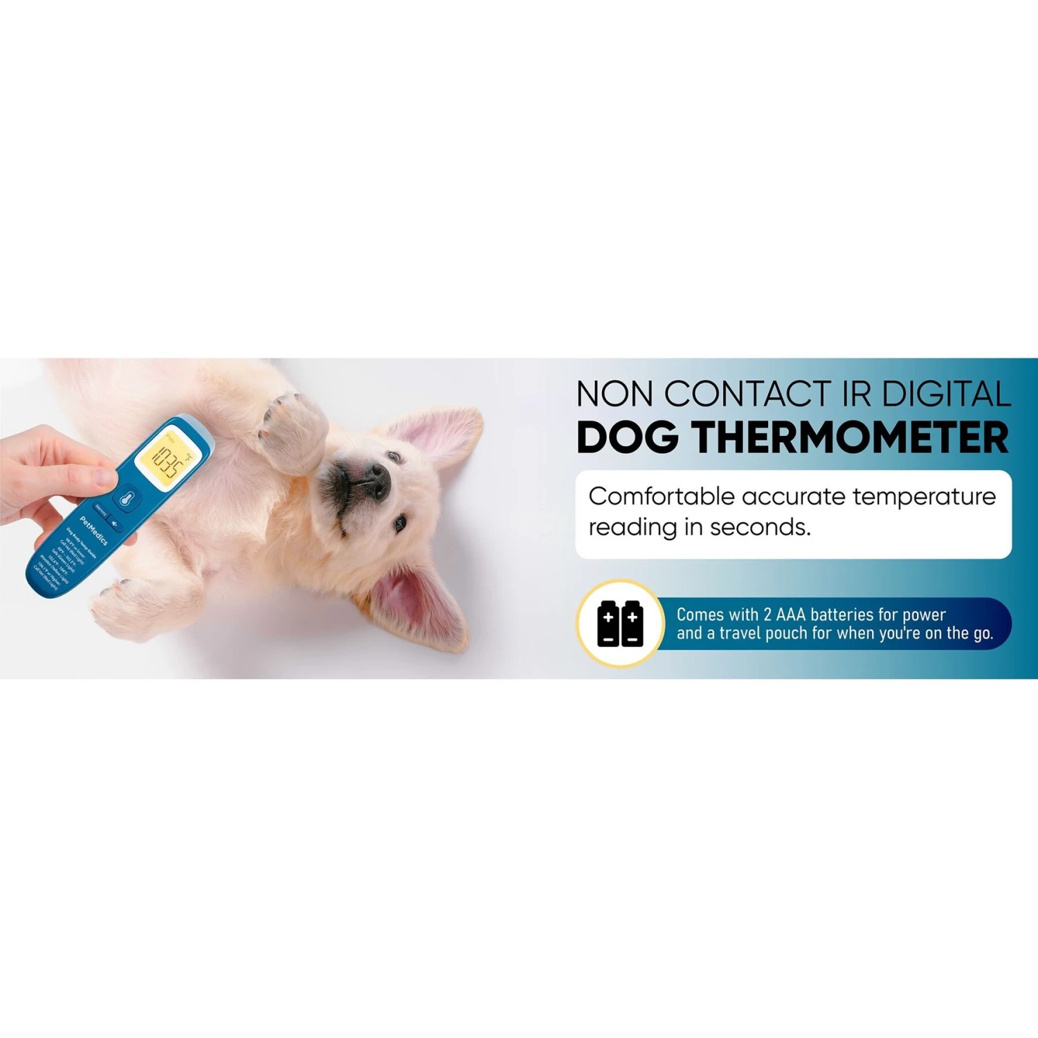 PetMedics Non-Contact Dog Thermometer, Blue - Image 5