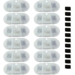 Pet Standard PETLIBRO BPA-Free Capsule Pet Water Fountain Replacement Filter, 71-oz, 12-pack