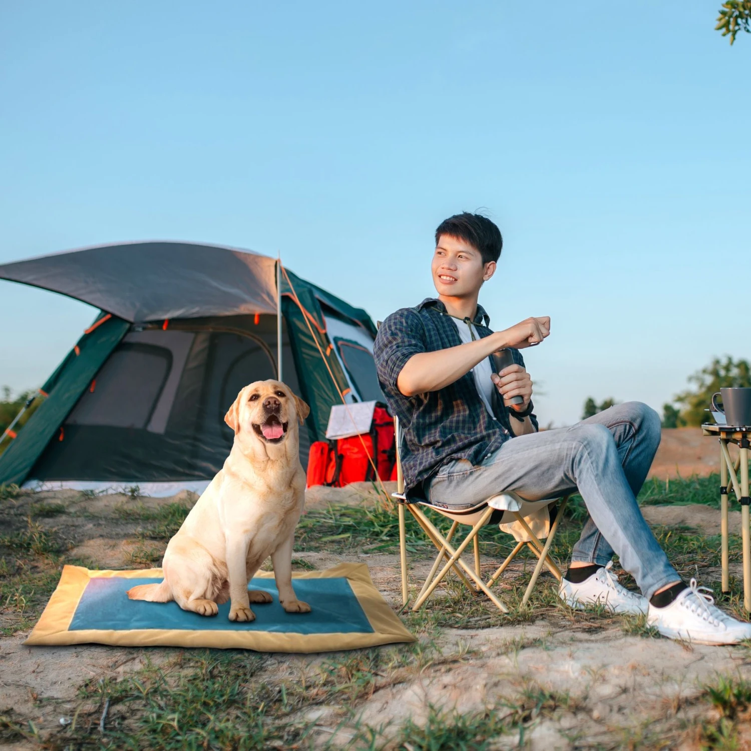 Max & Marlow Go Gear Portable Waterproof Roll-Up Cat & Dog Bed Mat - Image 2