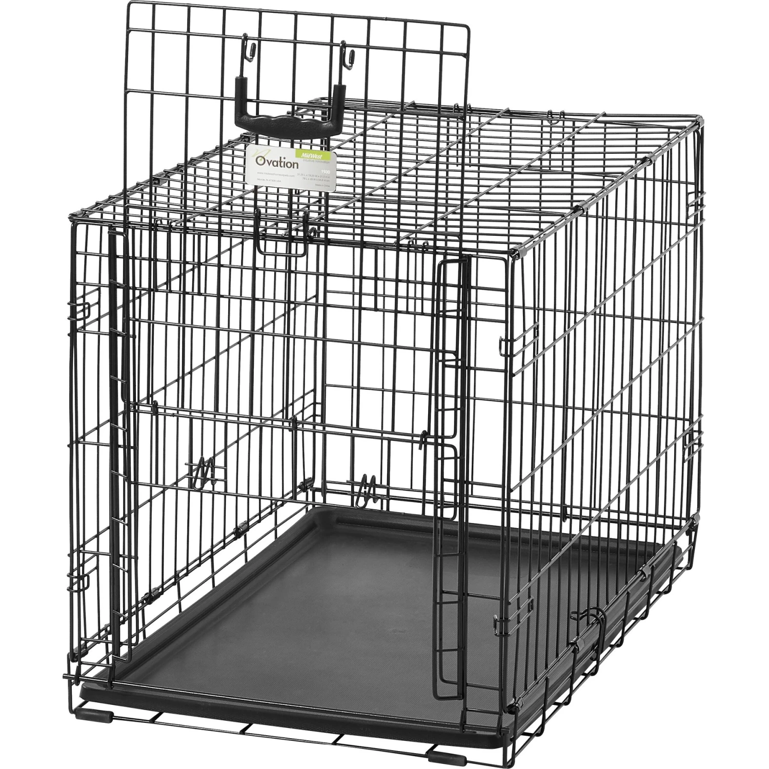 MidWest Ovation Single Door Collapsible Wire Dog Crate - Image 5