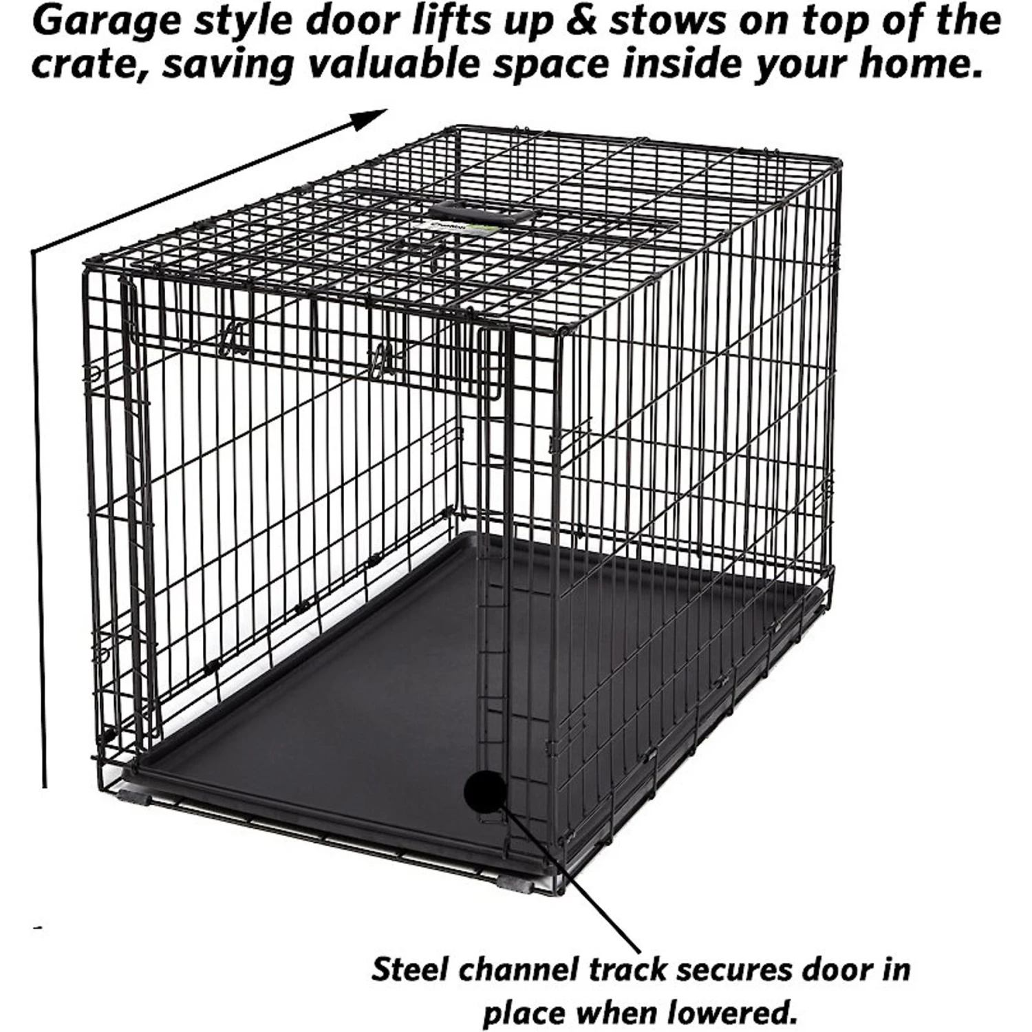 MidWest Ovation Single Door Collapsible Wire Dog Crate - Image 6