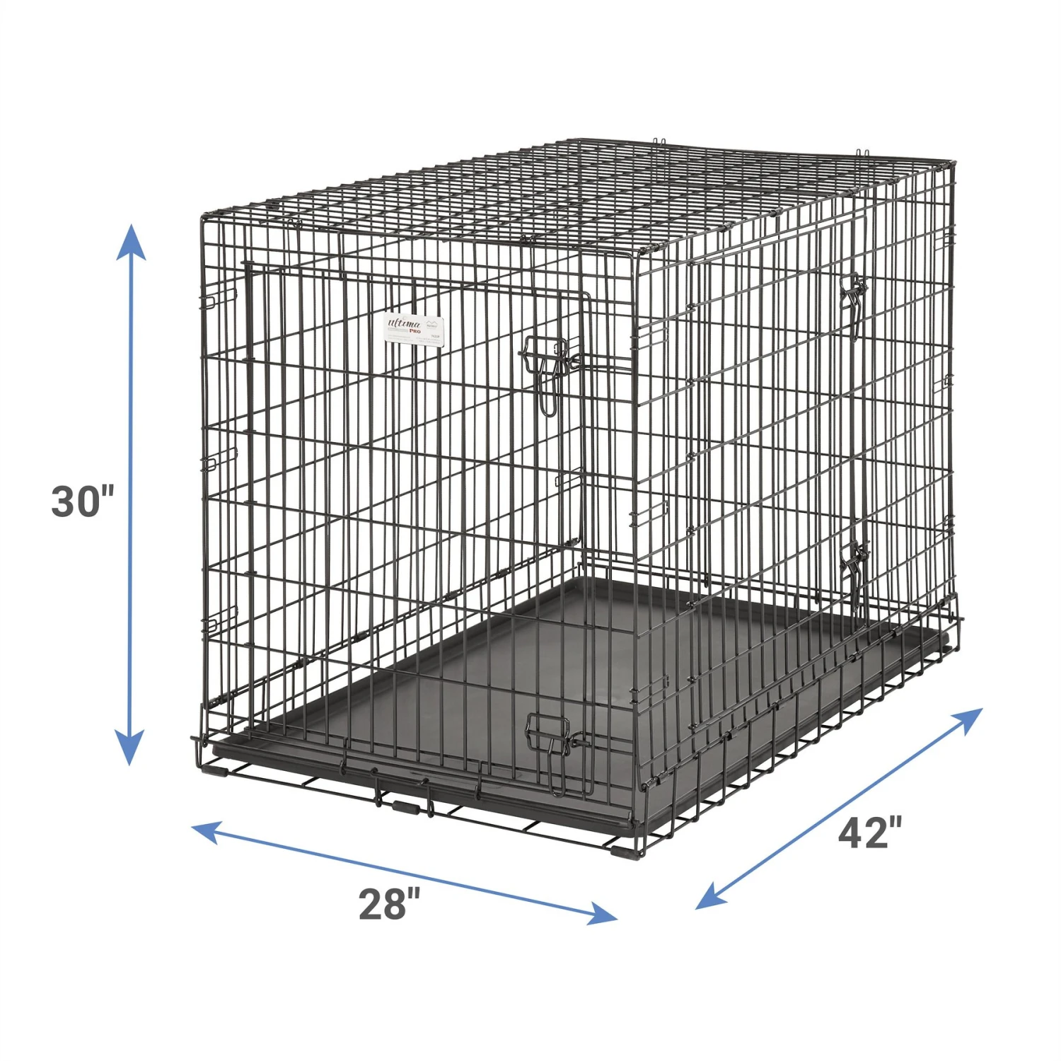 MidWest Ultima Pro Double Door Collapsible Wire Dog Crate - Image 3