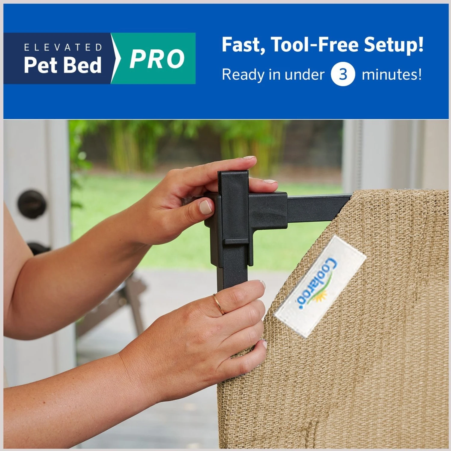 Coolaroo Pro Elevated Dog & Cat Bed - Image 5