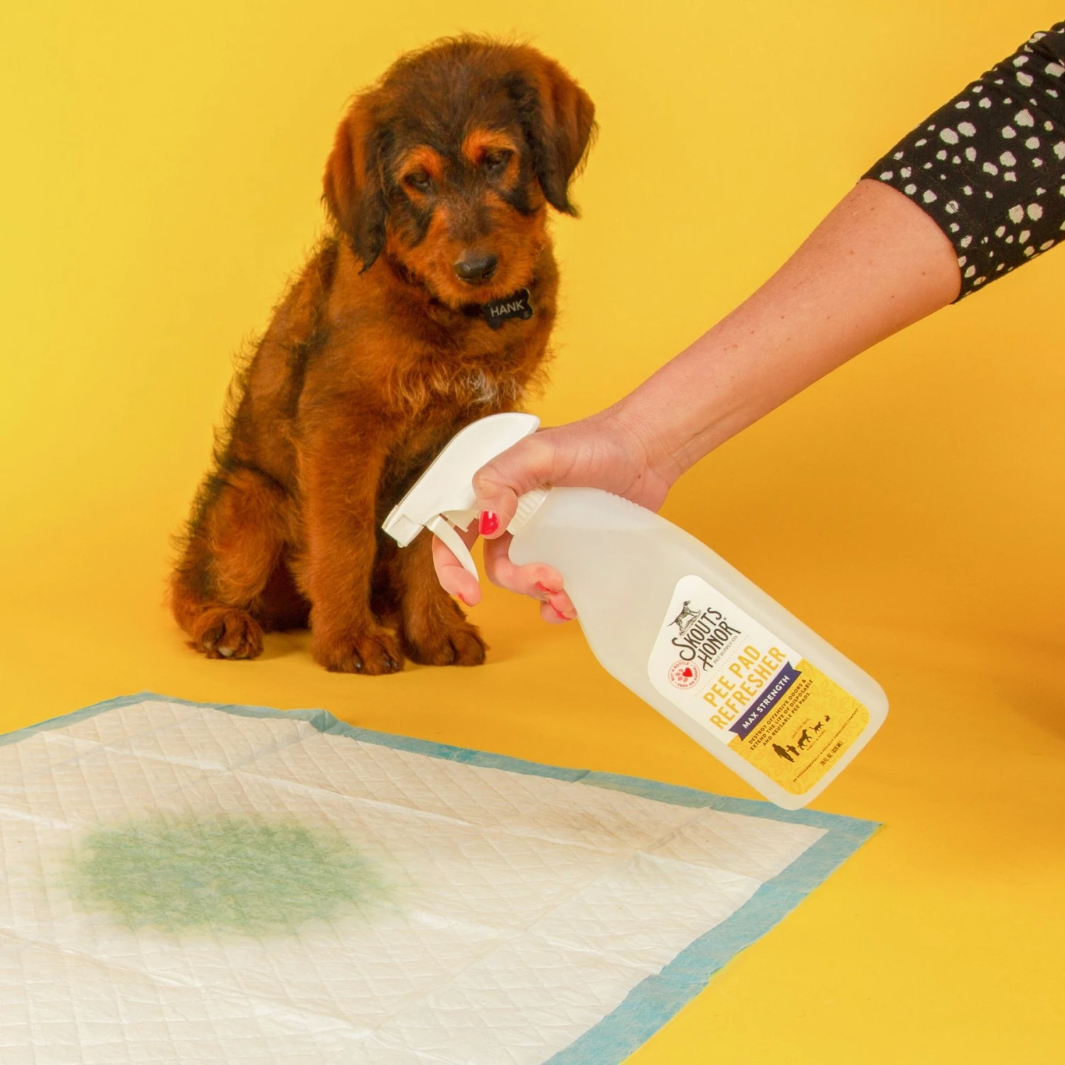 Skout's Honor Dog Pee Pad Refresher Spray, 28-oz Bottle & Frisco Washable Dog Potty Pads - Image 5