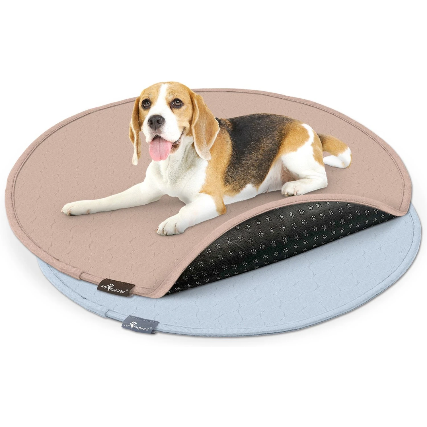 Paw Inspired Round Washable Dog Pee Pads, 2 Count
