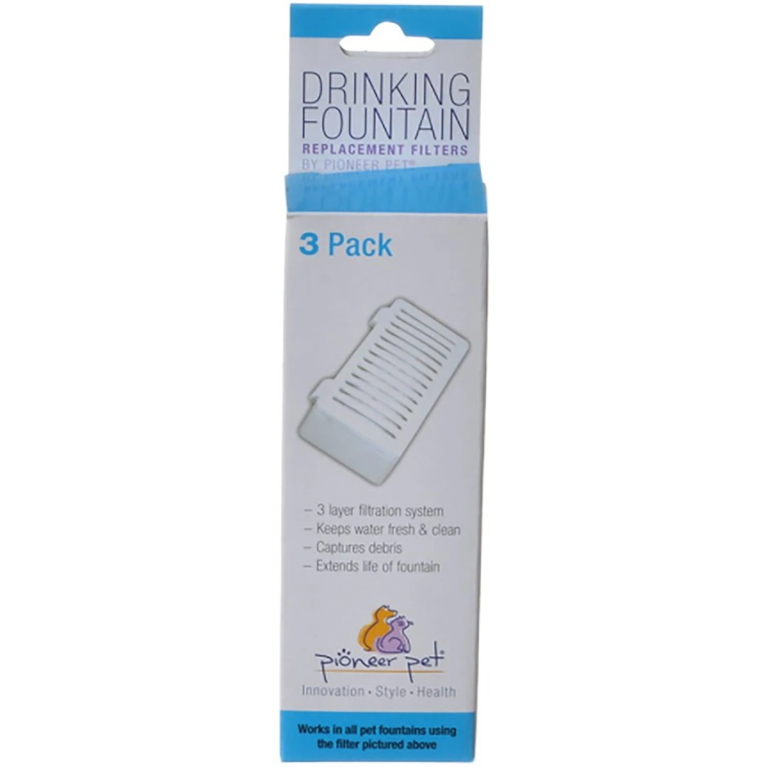 Pioneer Pet Crate Drinking Fountain T-shaped Filter