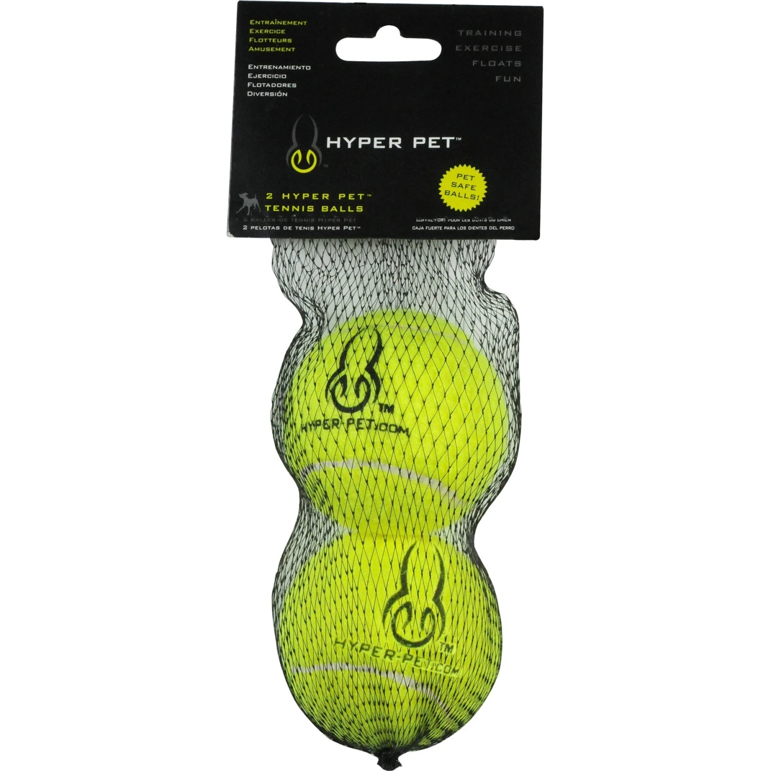 Hyper Pet 2 Pack Of Balls For Dogs, Green