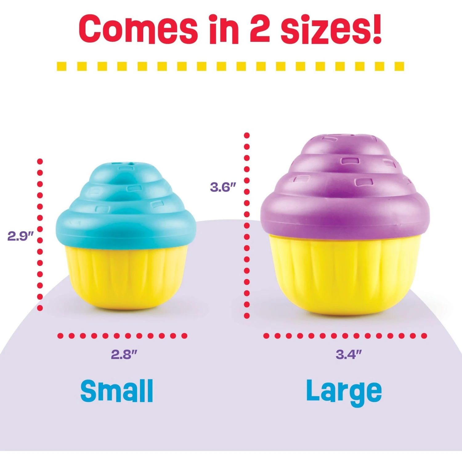 Brightkins Cupcake Treat Dispensing Dog Toy, Large - Image 5