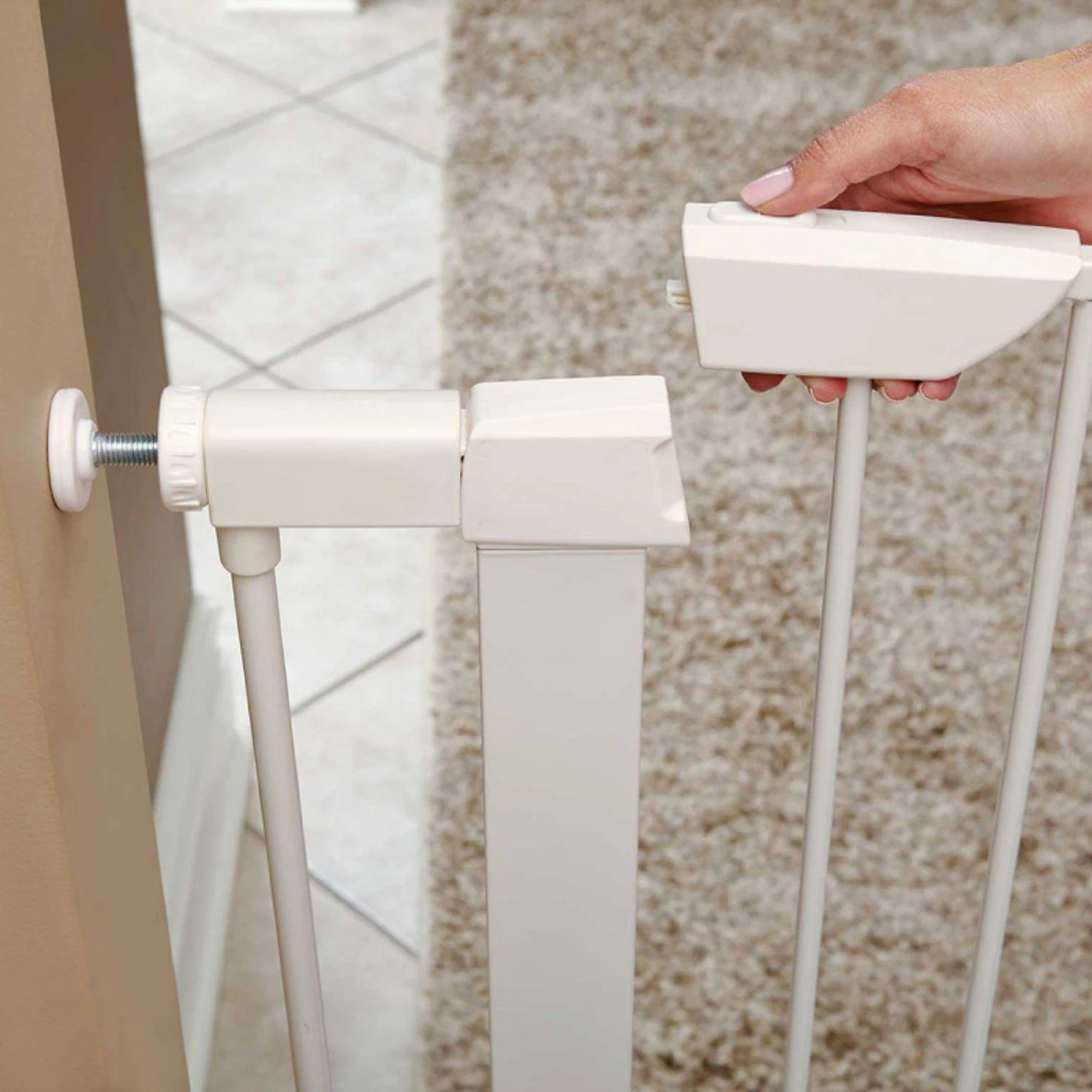 MidWest ICrate Fold & Carry Double Door Collapsible Wire Dog Crate & MidWest Steel Pet Gate - Image 9