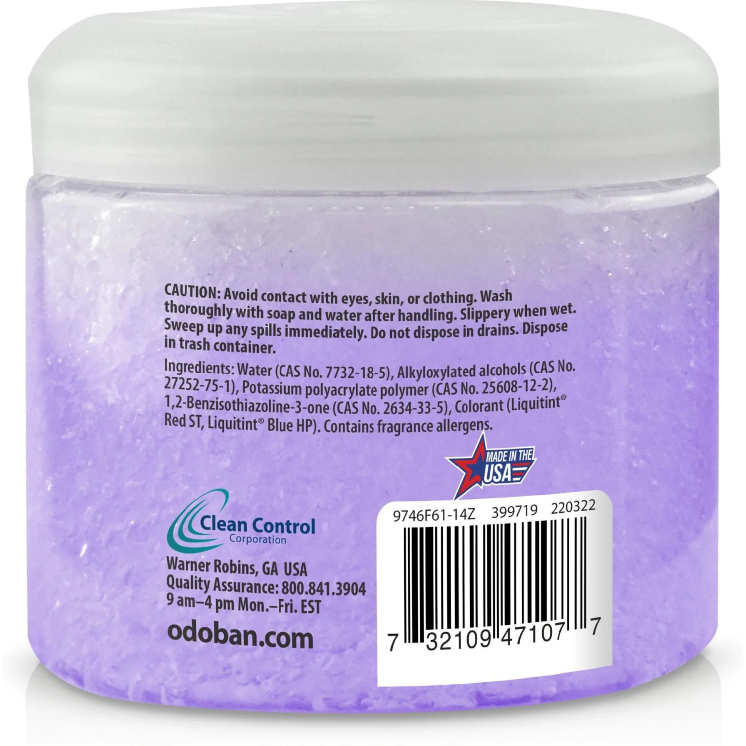 OdoBan OdoMagnet Odor Eliminator Lavender Gel Crystals Deodorizer, 14-oz Jar - Image 2