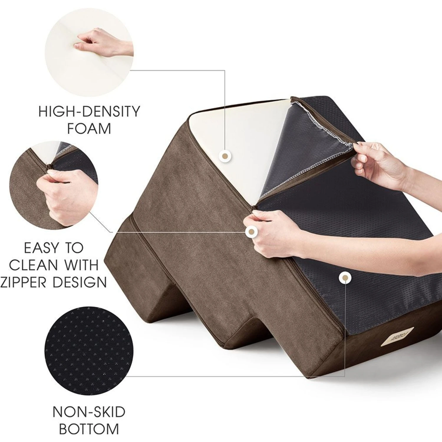 Friends Forever Milo 3-Step Non-Slip Small Dog & Cat Stairs - Image 5