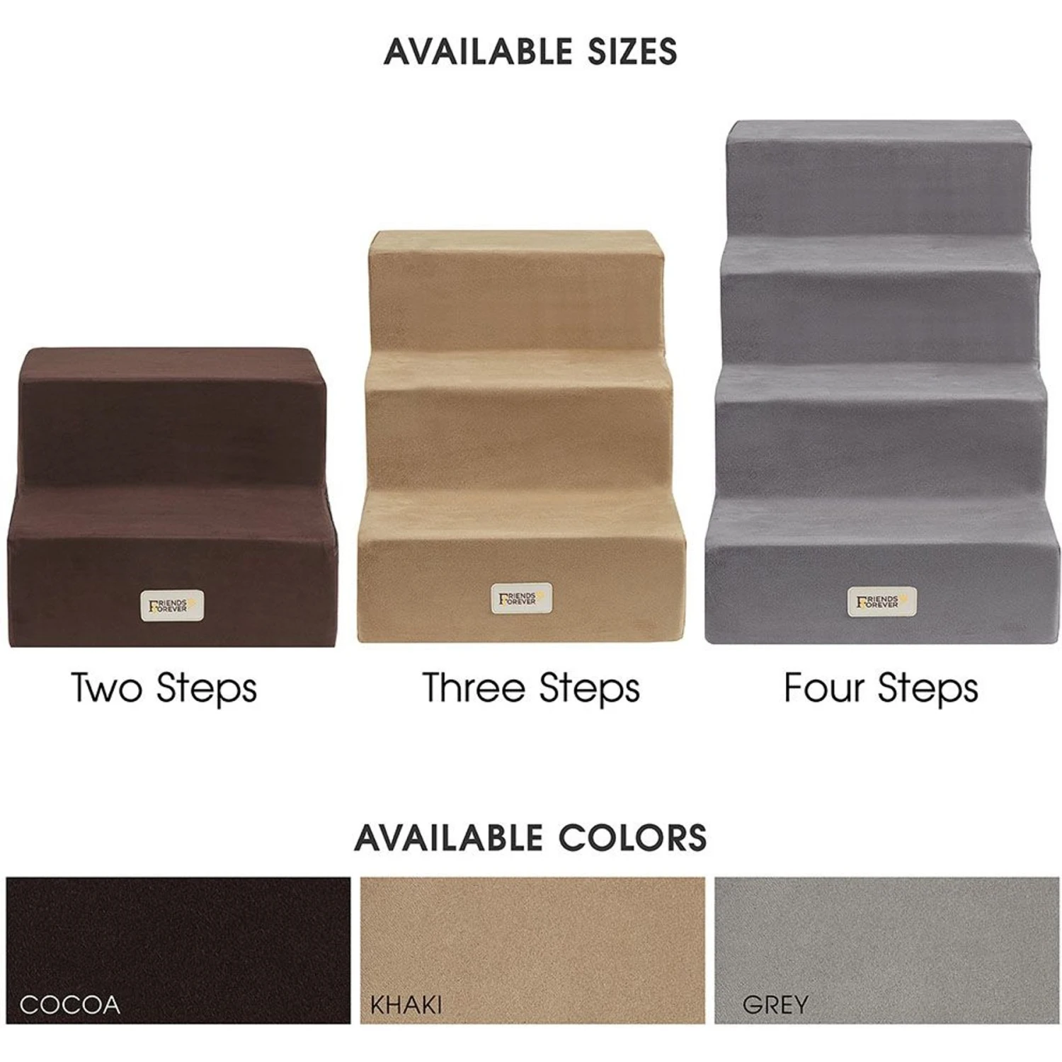 Friends Forever Milo 3-Step Non-Slip Small Dog & Cat Stairs - Image 7