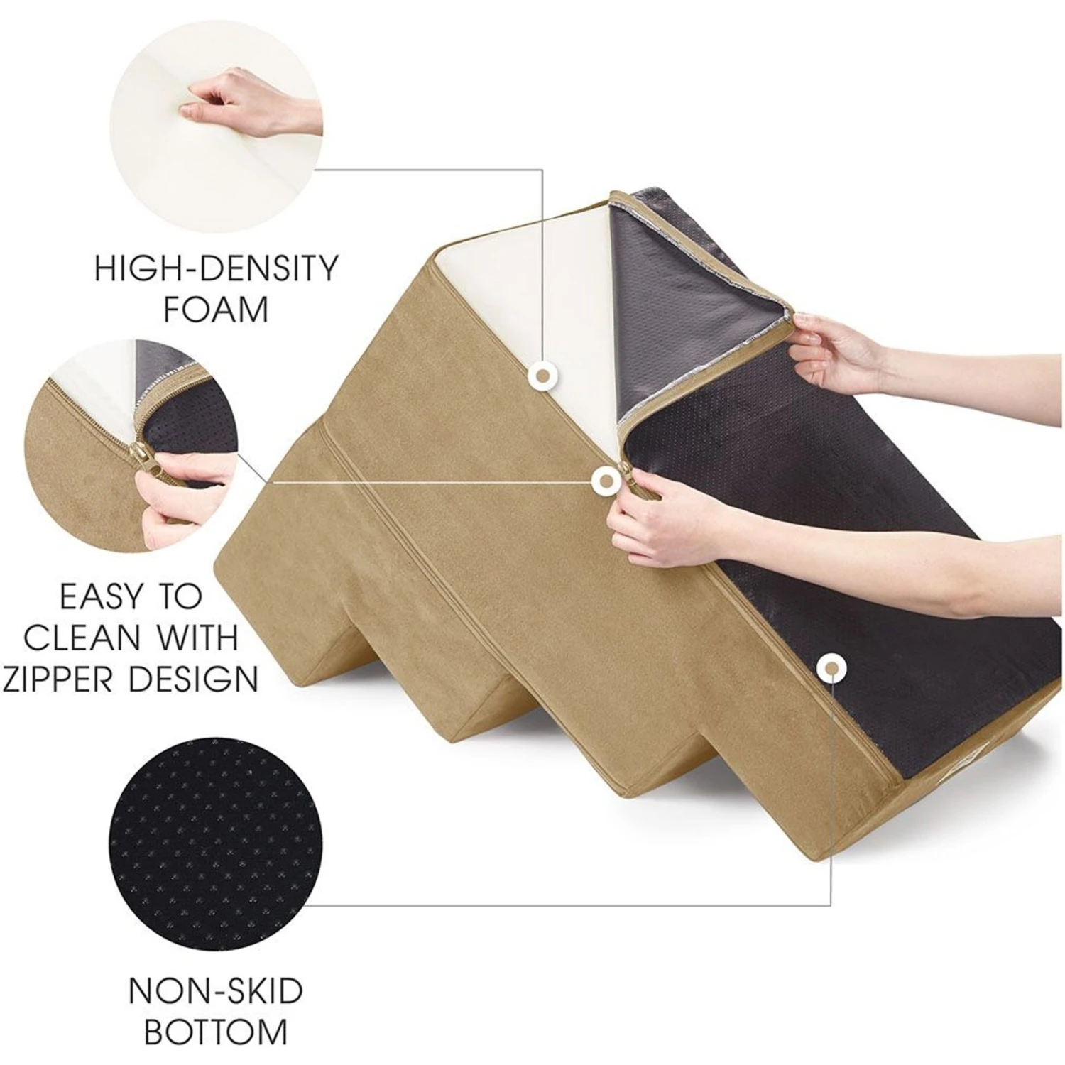 Friends Forever Milo 4-Step Non-Slip Small Dog & Cat Stairs - Image 5