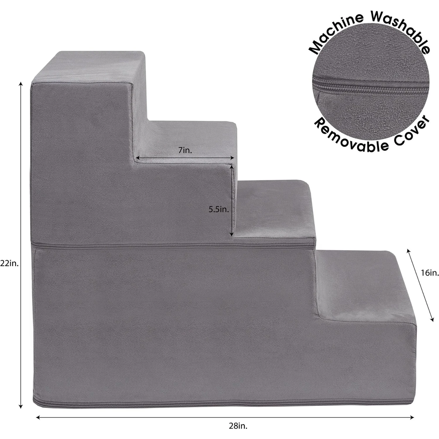 Friends Forever Milo 4-Step Non-Slip Small Dog & Cat Stairs - Image 8