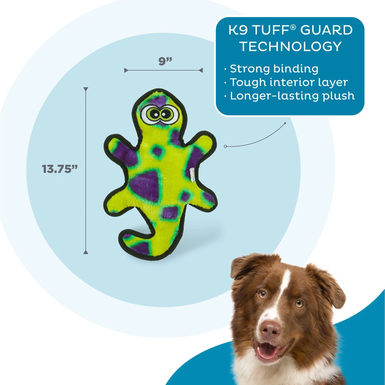 Outward Hound Invincibles Geckos Squeak Dog Toy - Image 3