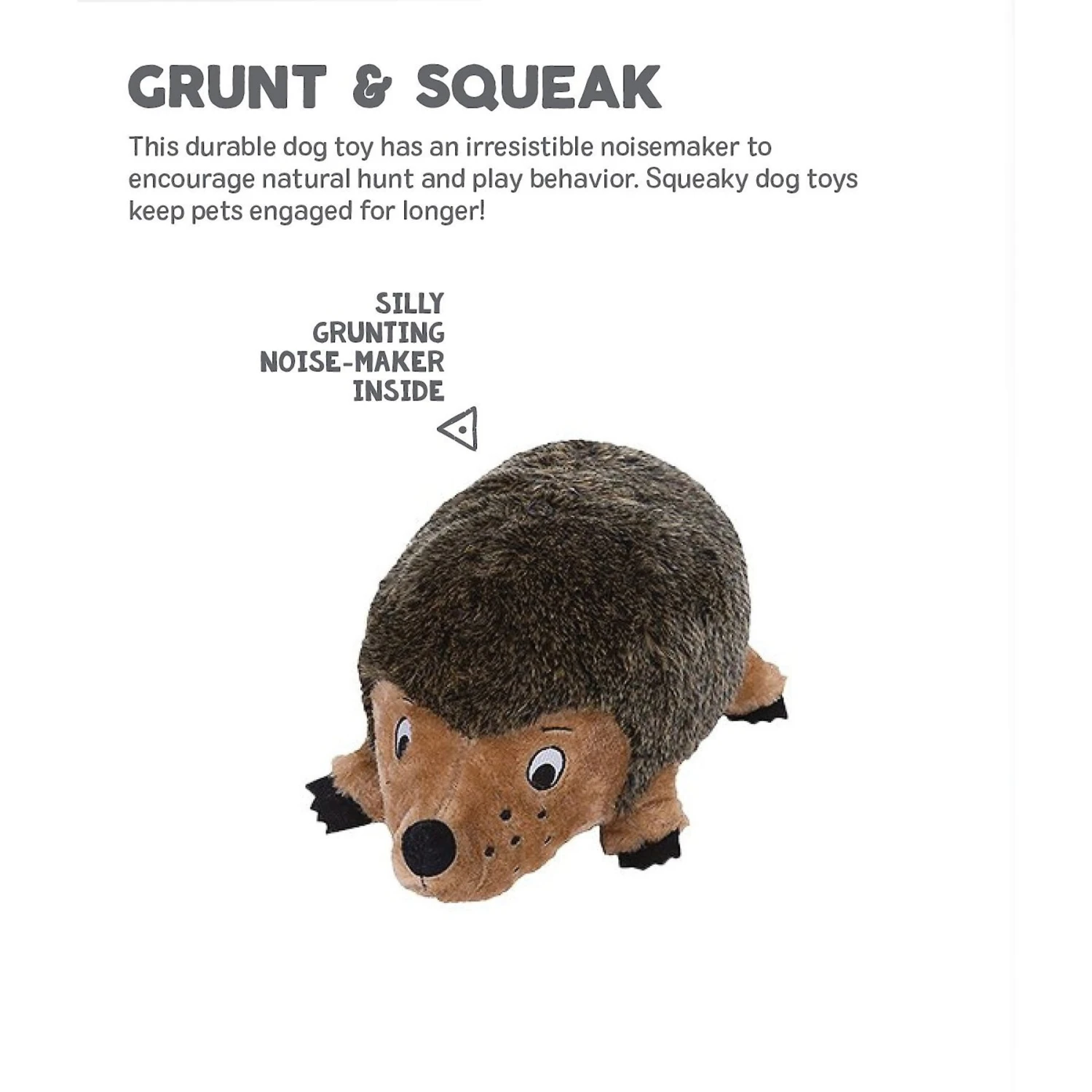 Outward Hound HedgehogZ Squeaky Plush Dog Toy - Image 3
