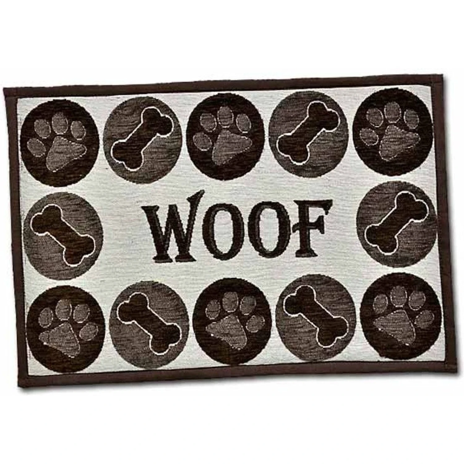 Loving Pets Woof Chenille Fashion Dog Placemat