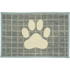 Loving Pets Plaid Paw Dog Placemat