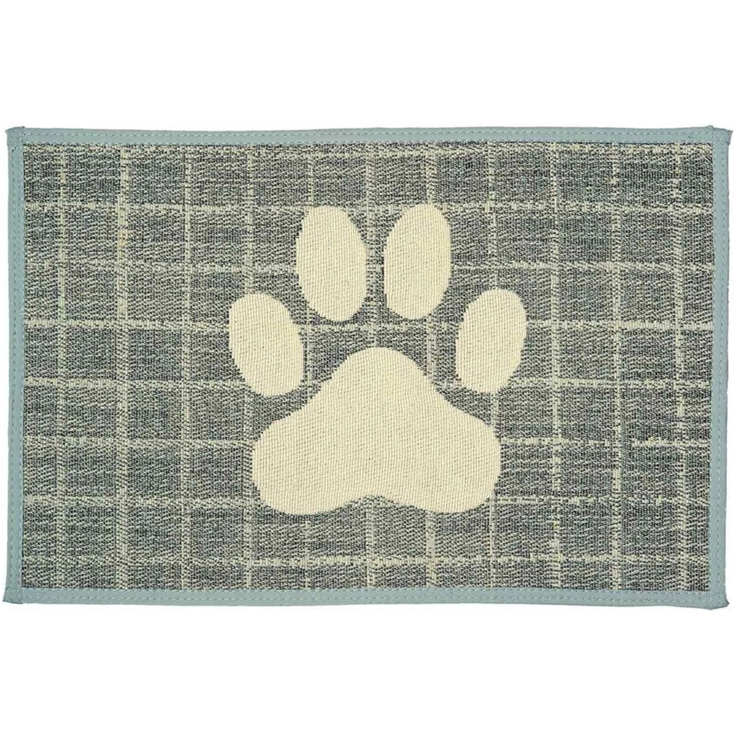 Loving Pets Plaid Paw Dog Placemat