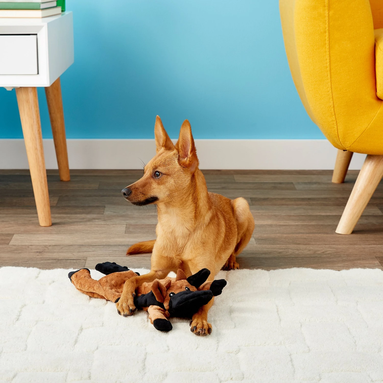 Ethical Pet Skinneeez Extreme Stuffer Cow Stuffing-Free Squeaky Plush Dog Toy - Image 2