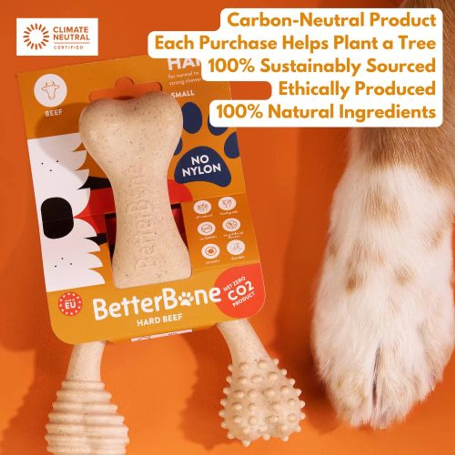 BetterBone Tough Dog Toy, Natural - Image 6